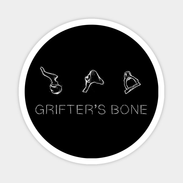 Grifters Bone - Light Logo Magnet by Rusty Quill